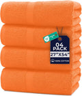 DAN RIVER Bath Towels Set of 4, 27 x 54 Inches, 100% Cotton, Larger & Lighter by DanRiver