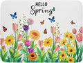 Hello Spring Flowers Green Dish Drying Mat 18 x 24 Inch by APORTT