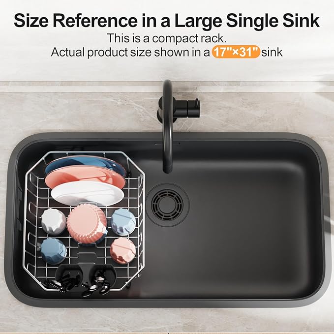 iSPECLE Small in Sink Dish Drying Rack - Image 9