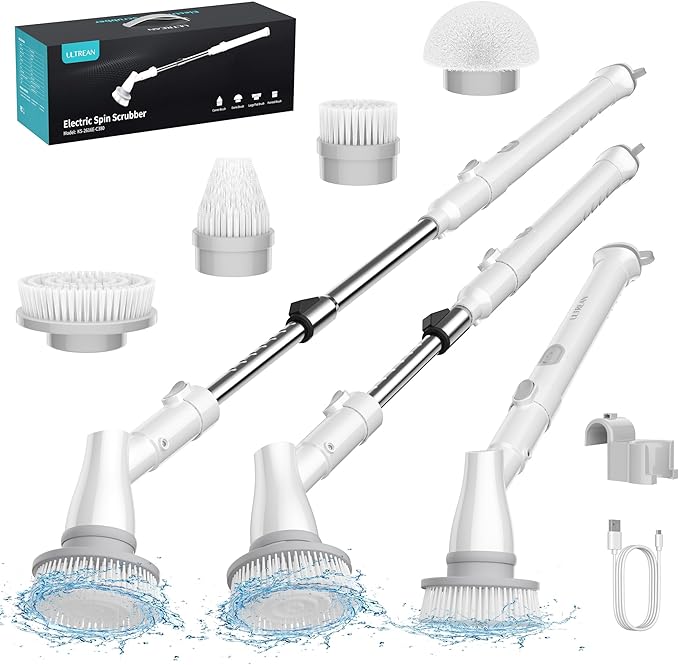 Ultrean Spin Brush, Cordless Electric Spin Scrubber by Ultrean