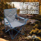 ALPS Mountaineering King Kong Camping Chairs for Adults with Mesh Cup Holders and Pockets, Built Durable and Reliable with Compact Foldable Steel Frame - Image 6