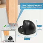 Door Stop, Adhesive Floor Door Stopper - Image 2