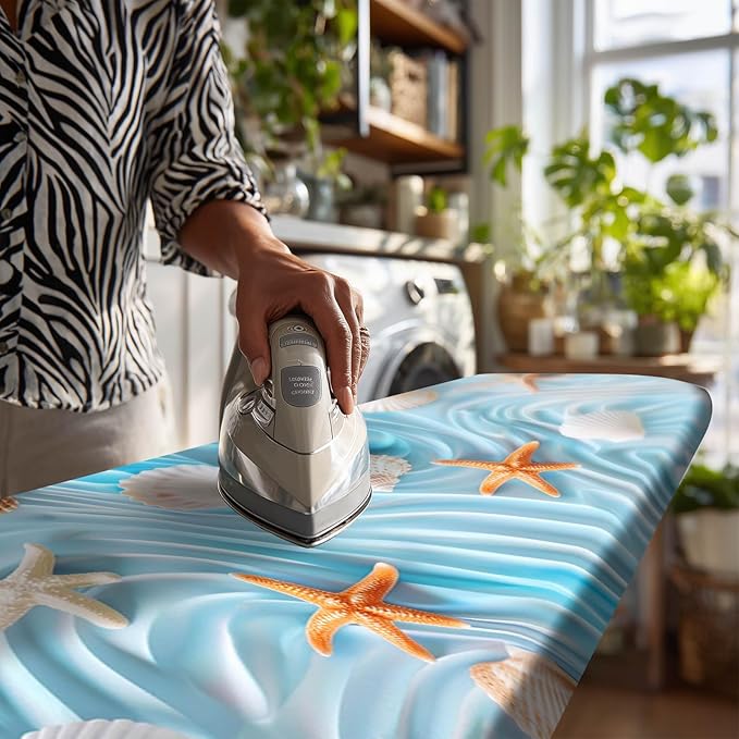Summer Ocean Shell Ironing Board Cover Stretch Fabric - Image 7