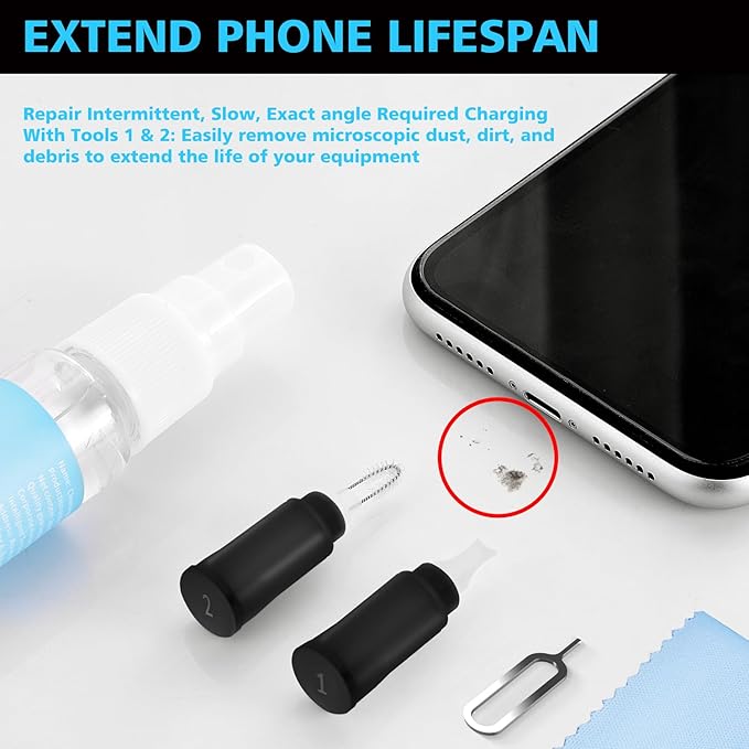 Cleaner Kit for AirPod, Cell Phone Cleaning Repair & Recovery iPhone and iPad - Image 3