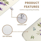 Spring Lavender Floral Dish Drying Mats Spring Summer Dish Mat Purple Flowers - Image 2