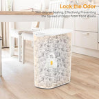 Bathroom Trash Can with Lid 5 Gallon White Motion Senor Touchless Automatic - Image 4