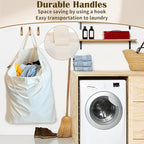 Canvas Laundry Bag 33"Wx 35"H, Thick Canvas Laundry Bag - Image 4