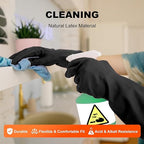 North Tower Heavy Duty Black Rubber Gloves - Image 7