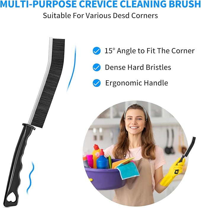 4TH Multi-Purpose Hard Bristle Crevice Cleaning Brush -Deep Reach Gap Cleaning - Image 2