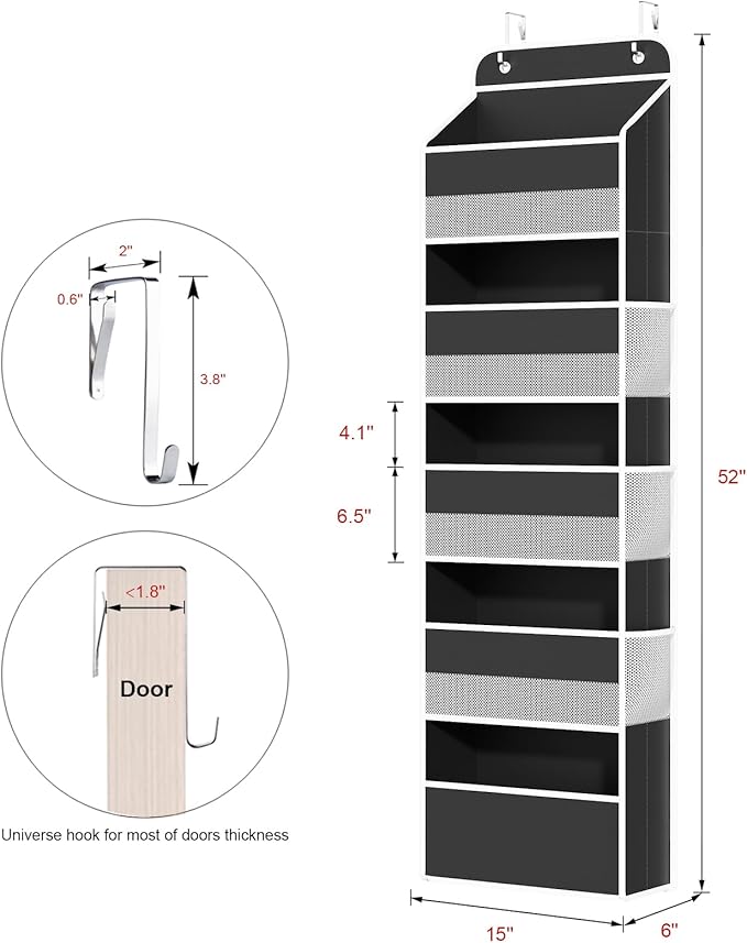 Univivi Hanging Storage Organizer Nursery Closet Cabinet Baby Storage - Image 3