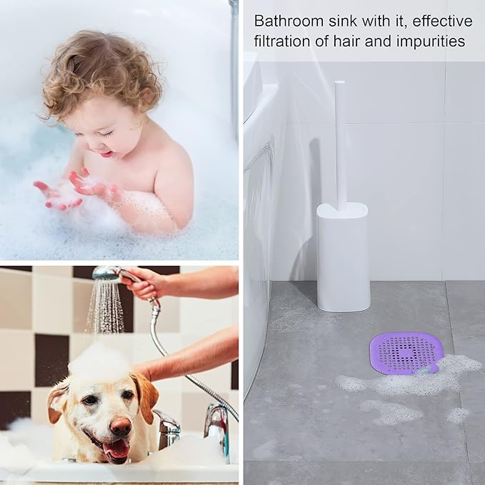 4 Pcs Shower Drain Hair Catcher Bathtub Stopper Home Drain Protectors Drain - Image 7