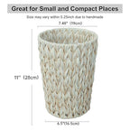Wicker Trash Can, Bathroom Trash Can, Wicker Waste Basket - Image 4