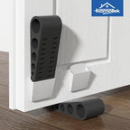 HOMOTEK 3 Pack Wedge Rubber Door Stops Door Chucks Stoppers Wall Protector - Image 2