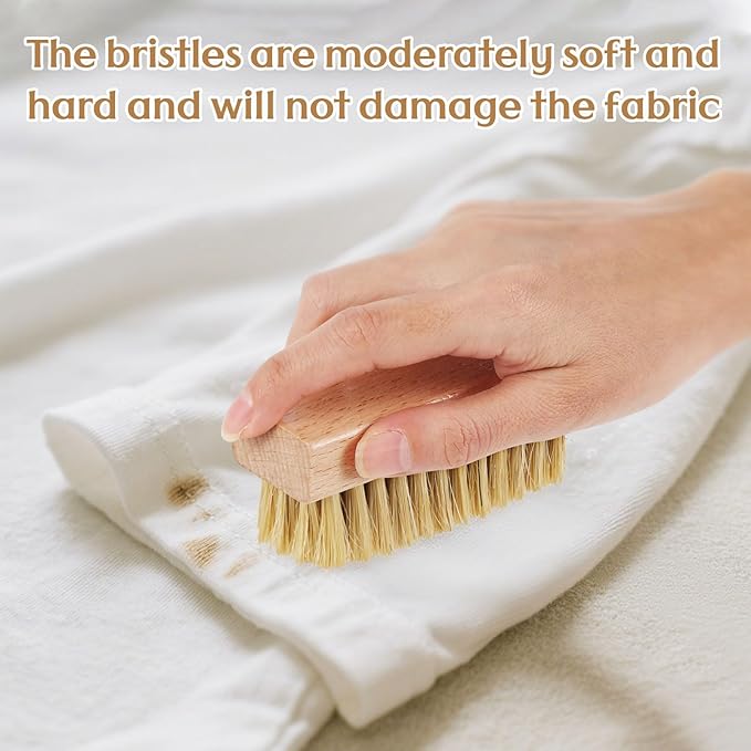 3 Pcs Wood Laundry Stain Brush Stain Remover Brushes - Image 3