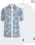 BALEINE 40'' Translucent Garment Bags, 2 Packs PEVA Dress Bag by BALEINE