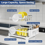 Dish Drying Rack 2-Tier Dish Racks - Image 3