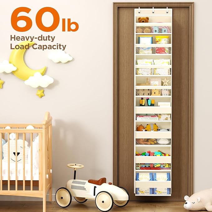 Over The Door Organizer, 8 Shelf Door Hanging Organizers - Image 5