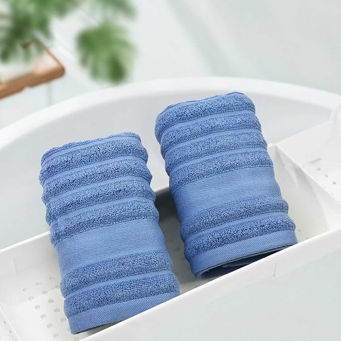 Jacquotha Ribbed Hand Towels for Bathroom, Hotel & Spa Quality Soft Hand Towel - Image 2