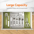 Lifewit Silverware Drawer Organizer, Expandable Utensil Tray - Image 2