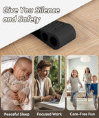 3 Pack Door Stops for Bottom of Door, Rubber Door Stopper Wedge - Image 6