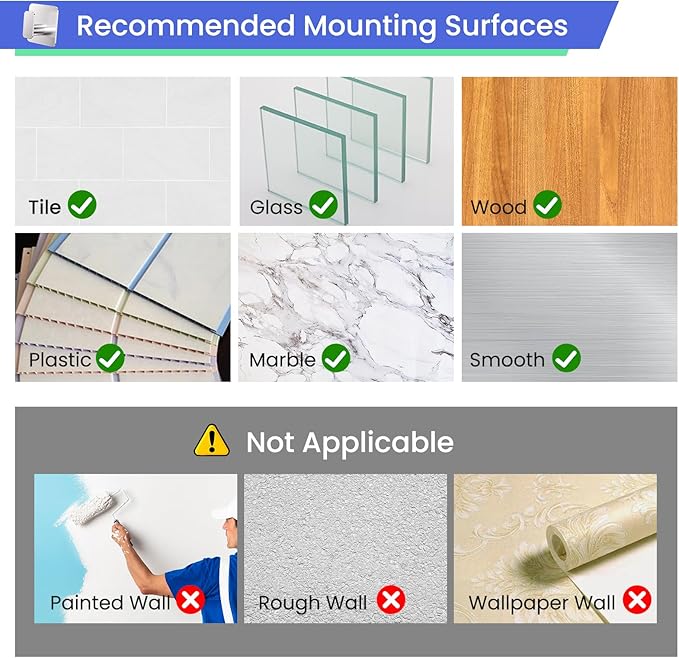 Silver Hooks for Hanging Heavy Duty, Adhesive Hooks for Shower, Waterproof & - Image 7