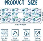 Watercolor Leaves Sink Splash Guard Faucet Mat Tropical Leaves Super Absorbent - Image 2