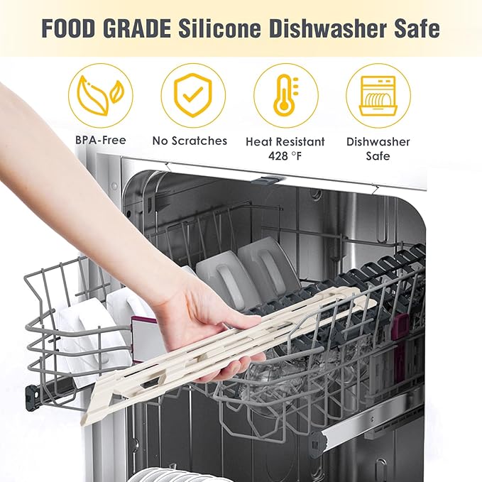 Tomorotec Compact Silicone-Coated Triangle Dish Drying Rack - Image 6