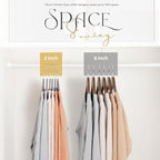 HOUSE DAY Premium Velvet Hangers 100 Pack Grey, Non-Slip Flocked Felt Hangers - Image 3