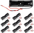 10pcs 18650 Battery Clip 1 Slots 3.7V Plastic 18650 Battery Storage Box Case by ACEIRMC