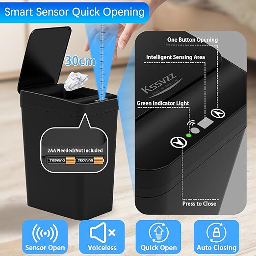 3 Pack Automatic Small Bathroom Trash Can - Image 4