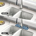 Japanese Wave Kanagawa Blue And White Waves Japan Kitchen Sink Splash Guard - Image 4