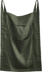 Amazhiyu 100% Linen Door Hanging Laundry Hamper Bag, 19x27 Inches Dusty Green by Amazhiyu