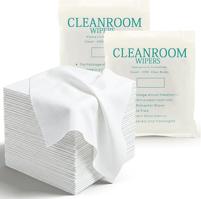 Cleanroom Cloth Wipes 4"x4" Microfiber Lint Free Cloth Disposable Clean Cloths by Unknown