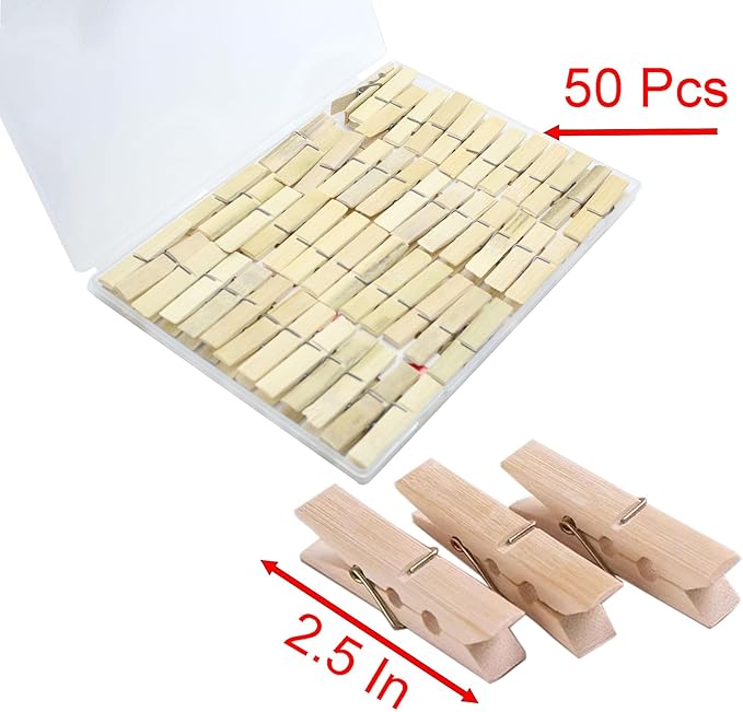 Bamboo Clothes Pins - Image 2