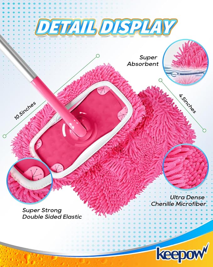 Reusable Microfiber Mop Pads Compatible - Image 6