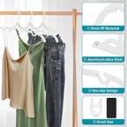 30 Pcs Travel Hangers Portable Foldable Travel Hanger Organizer, Plastic Cruise - Image 4