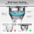 3 in 1 Kitchen Sink Drain Strainer and Stopper, 304 Stainless Steel Pop-up - Image 4