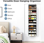Over The Door Organizer, 6 Shelf Door Hanging Organizers - Image 7