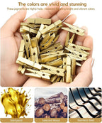 Mini Clothes Pins Wooden Colored Small Clothespins - Image 4