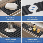 Stone Faucet Mat for Kitchen Sink, Large Fast Drying Stone Faucet Mat for - Image 6