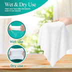 Soft Disposable Face Towel, Cotton Facial Dry Wipes 300 Count, Cotton Dry Wipes - Image 3