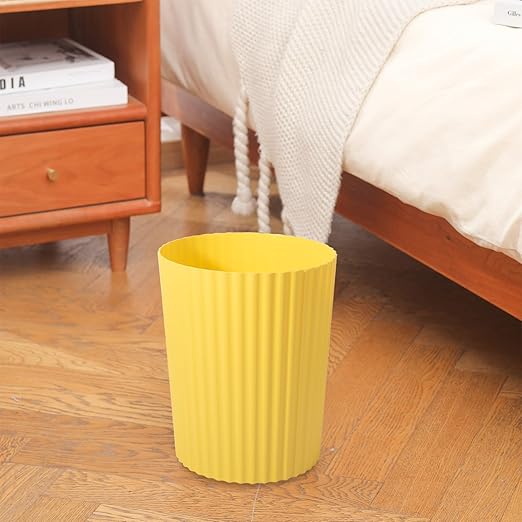 JiatuA Small Trash Can Plastic Wastebasket Round Garbage Container Bin - Image 7