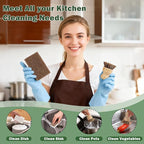 6 Pack Bamboo Dish Brush Set - Image 6