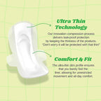 Livlit Regular Size Ultra Thin Sanitary Pads, 100% Organic Cotton from Texas - Image 6