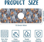 Abstract Mountain Sink Faucet Absorbing Mat Mountain Landscape Super Absorbent - Image 2