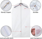 6 Pack Long Garment Bags - Image 3