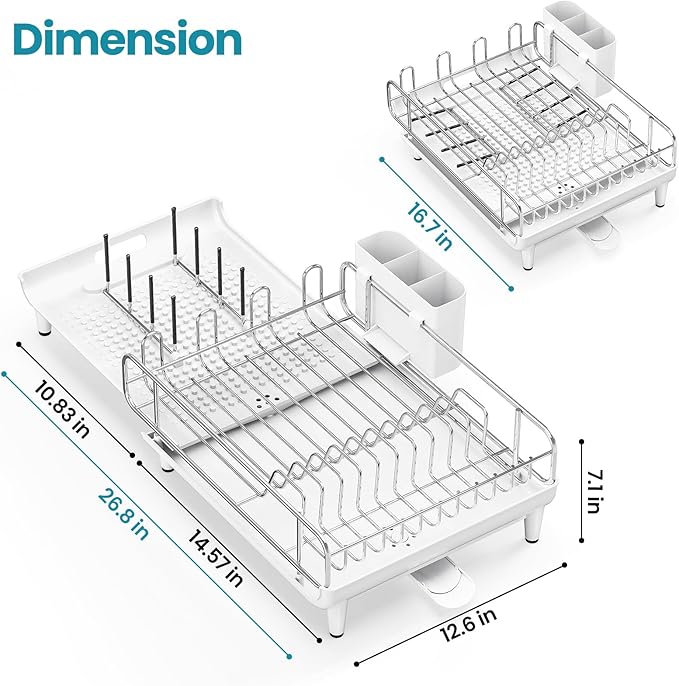 TOOLF Expandable Dish Rack, Dish Drying Rack - Image 8