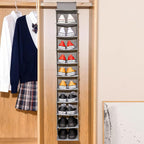 HomeBeyond 10-Shelf Hanging Closet Organizer, and Accessories, Space-Saving - Image 8