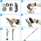 Floor Scrub Brush, 5 in 1 Tile Tub Scrubber - Image 2