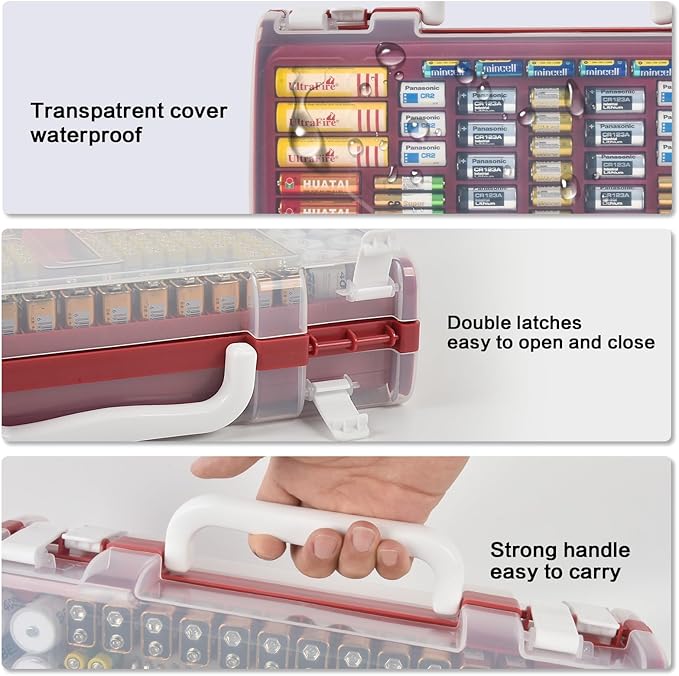 Battery Organizer Storage Holder Case - Image 3